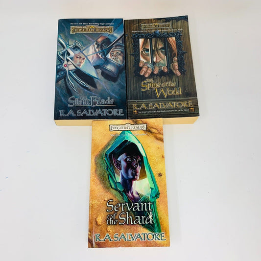 3x Forgotten Realms Paths of Darkness #1-3 Lot The Silent Blade WOC Salvatore
