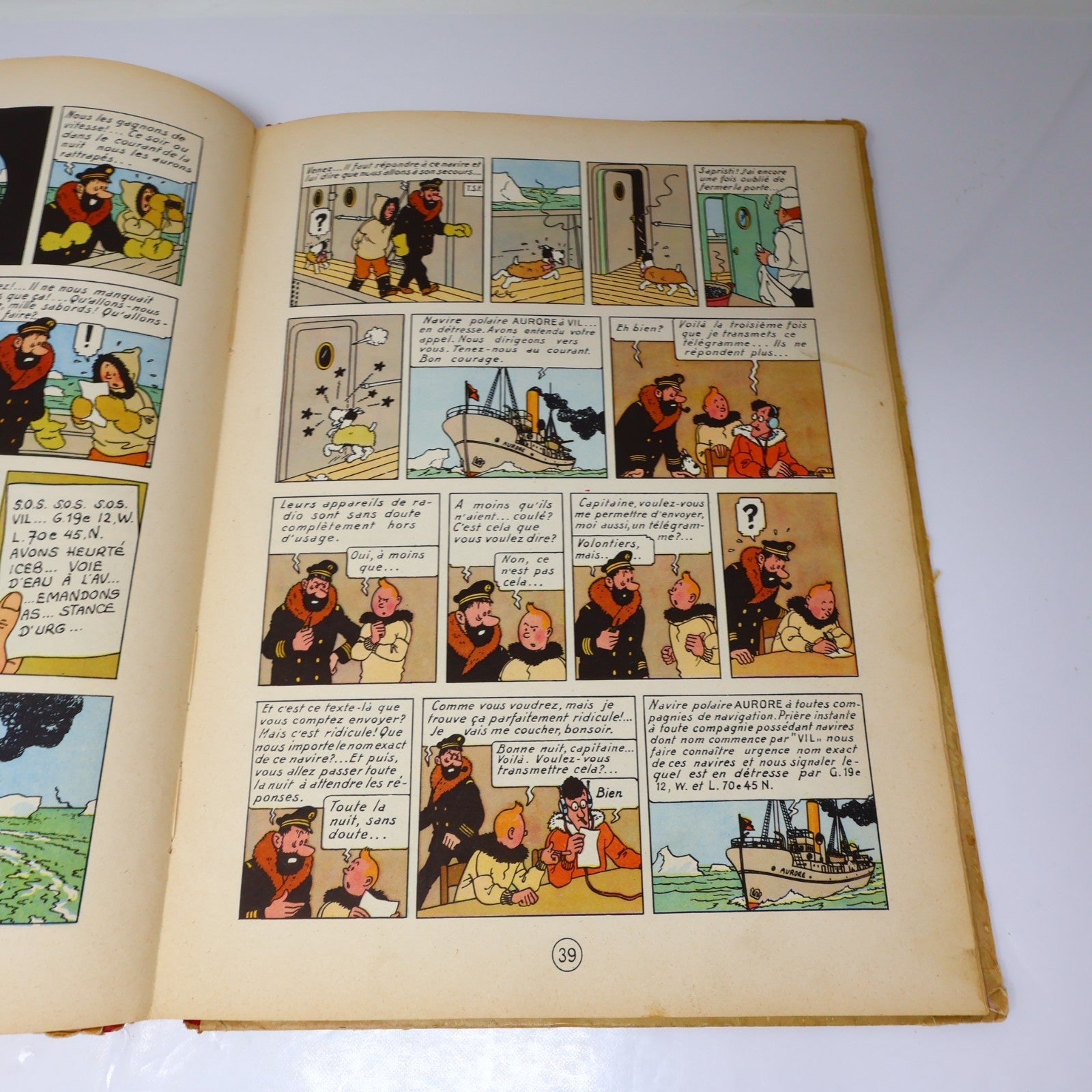 Tintin L'Étoile Mystérieuse Hergé Casterman 1954 HC B9 Belgique Français/French