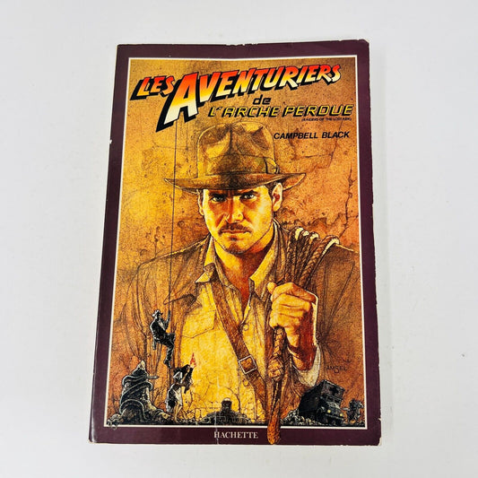 1981 Les Aventuriers de l'Arche Perdu de Campbell Black Hachette Indiana Jones
