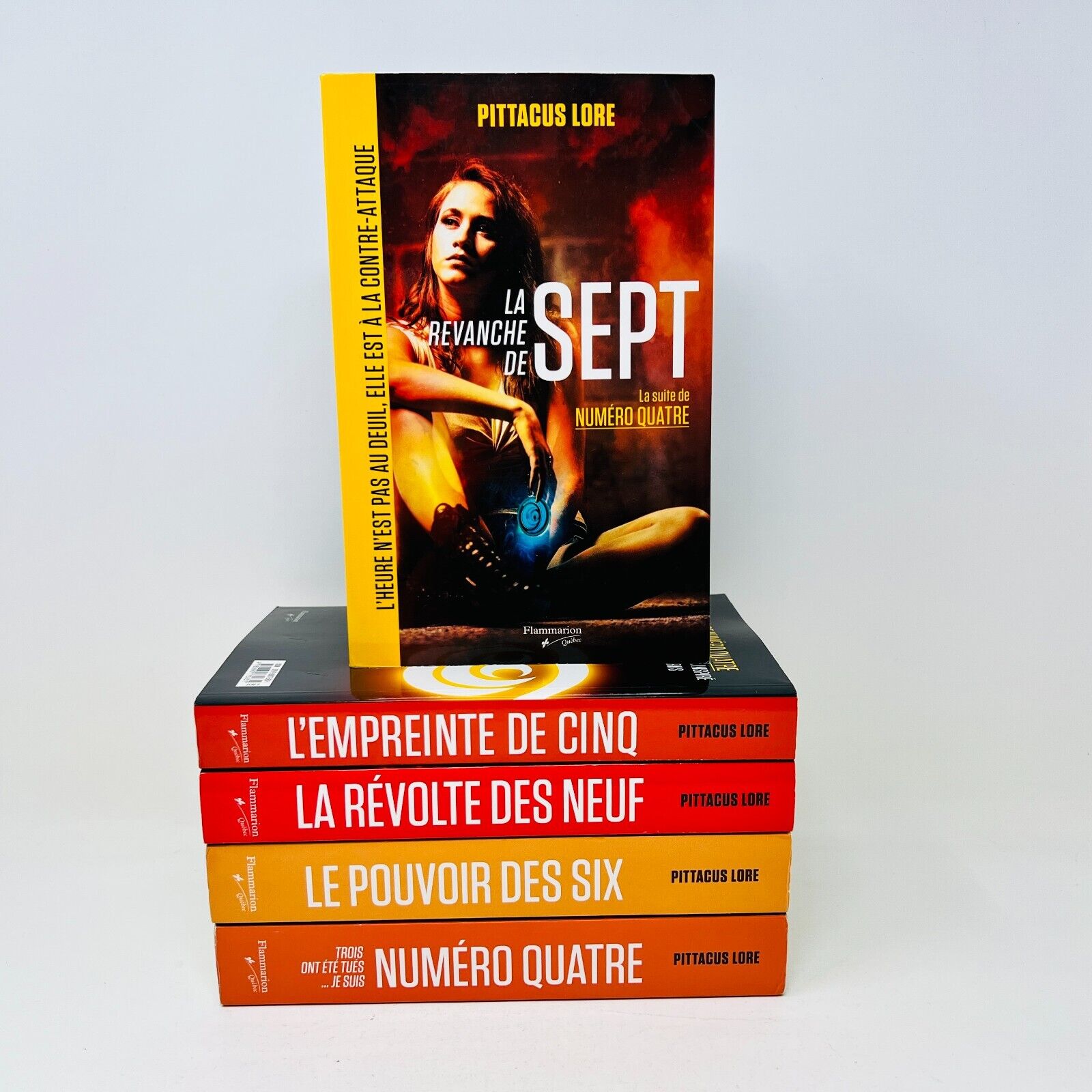 Lot de 5 Livres de Pittacus Lore Numéro Quatre/Pouvoir des Six Français/French
