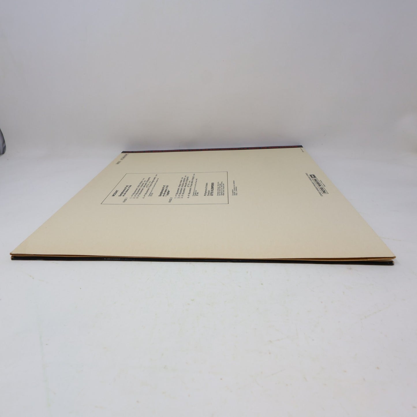 Otto Klemperer Philharmonia Orchestra Mozart Symphonies 40-41 Record C 059-01847