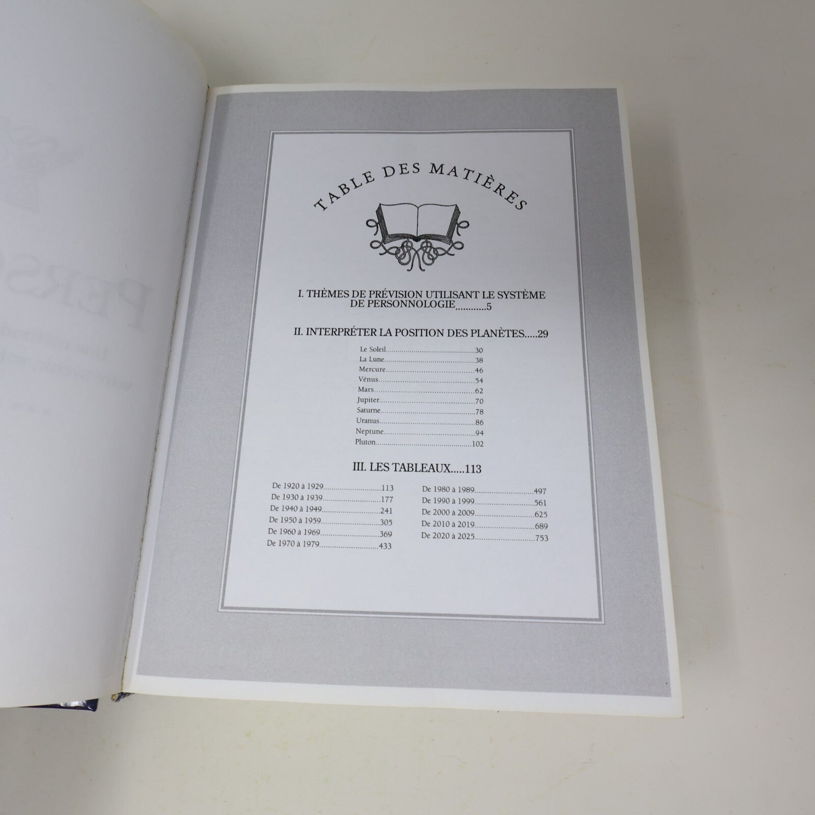 2006 Personnologie Gary Goldschneider Prédire l'Avenir Ésotérisme Divination HC