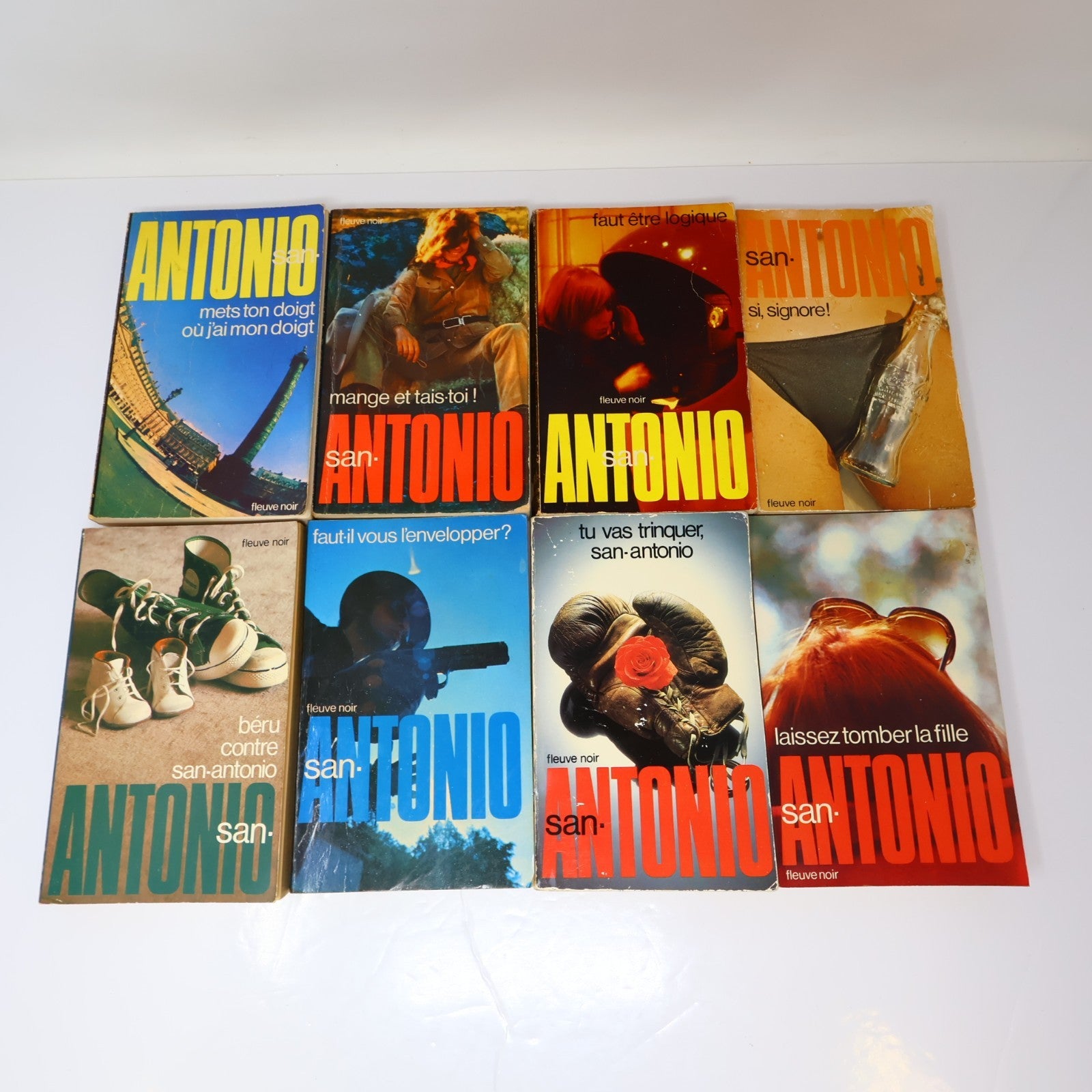 San-Antonio Lot 36 Livres Crime et Mystère Policier Thriller Fleuve Noir PB Vtg