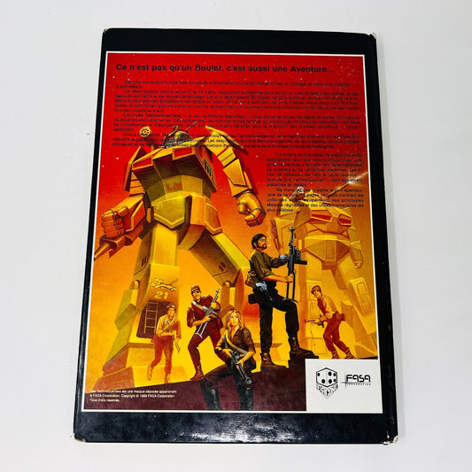 1989 Les Technoguerriers Le Jeu de Rôle de Battletech Livre en Français FASA HC