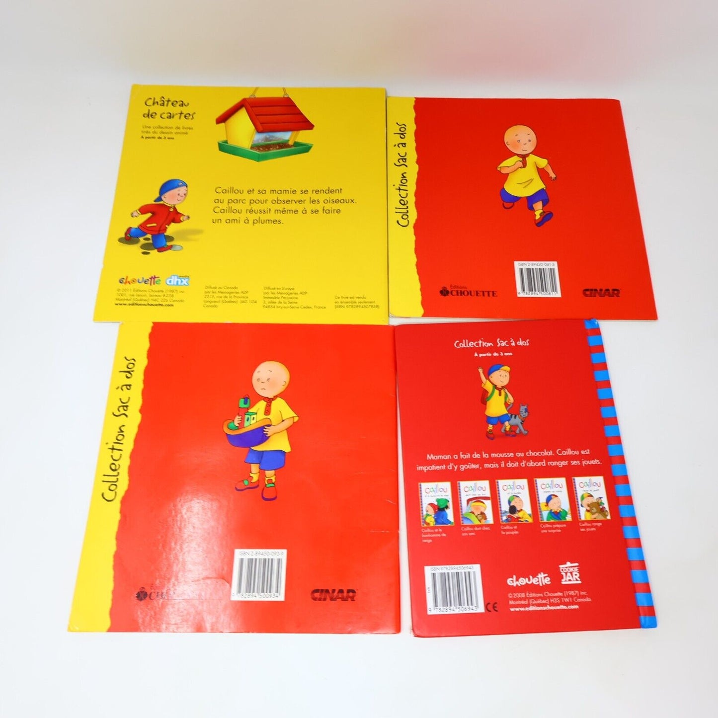 Lot 8 Livres Caillou Jeunes Enfants Chouette Français French Books