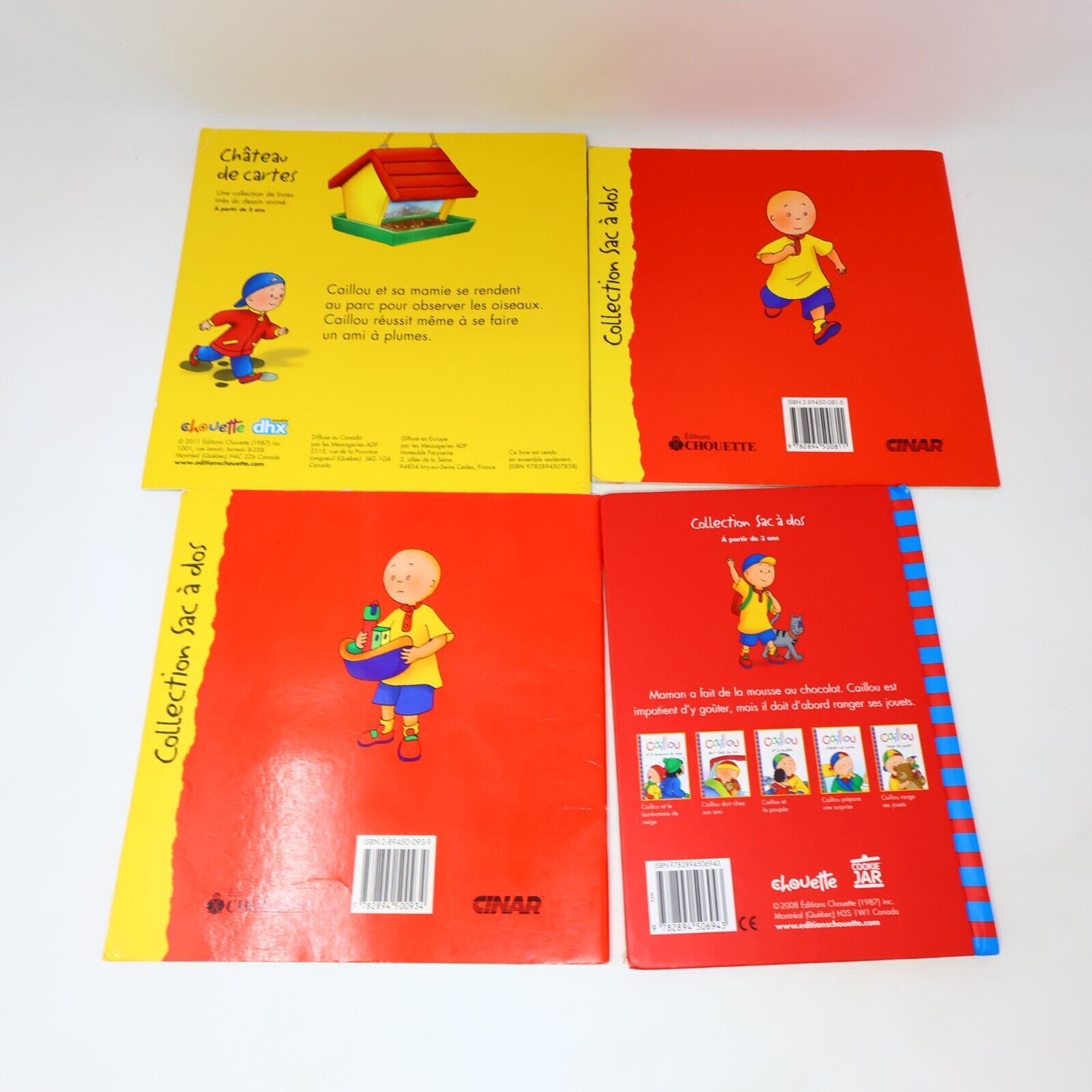 Lot 8 Livres Caillou Jeunes Enfants Chouette Français French Books