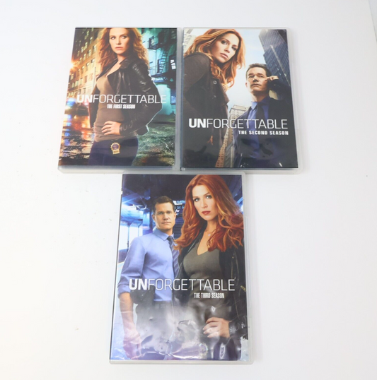 Unforgettable Seasons 1-3 DVD Lot Tested NTSC Region 1 Poppy Montgomery English