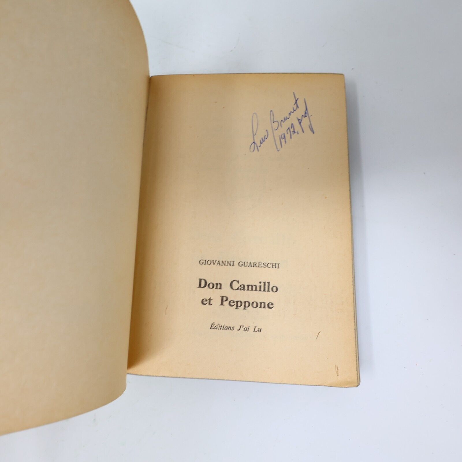Don Camillo Lot 4 Livres Giovanni Guareschi Français French J'ai Lu 70s Roman PB