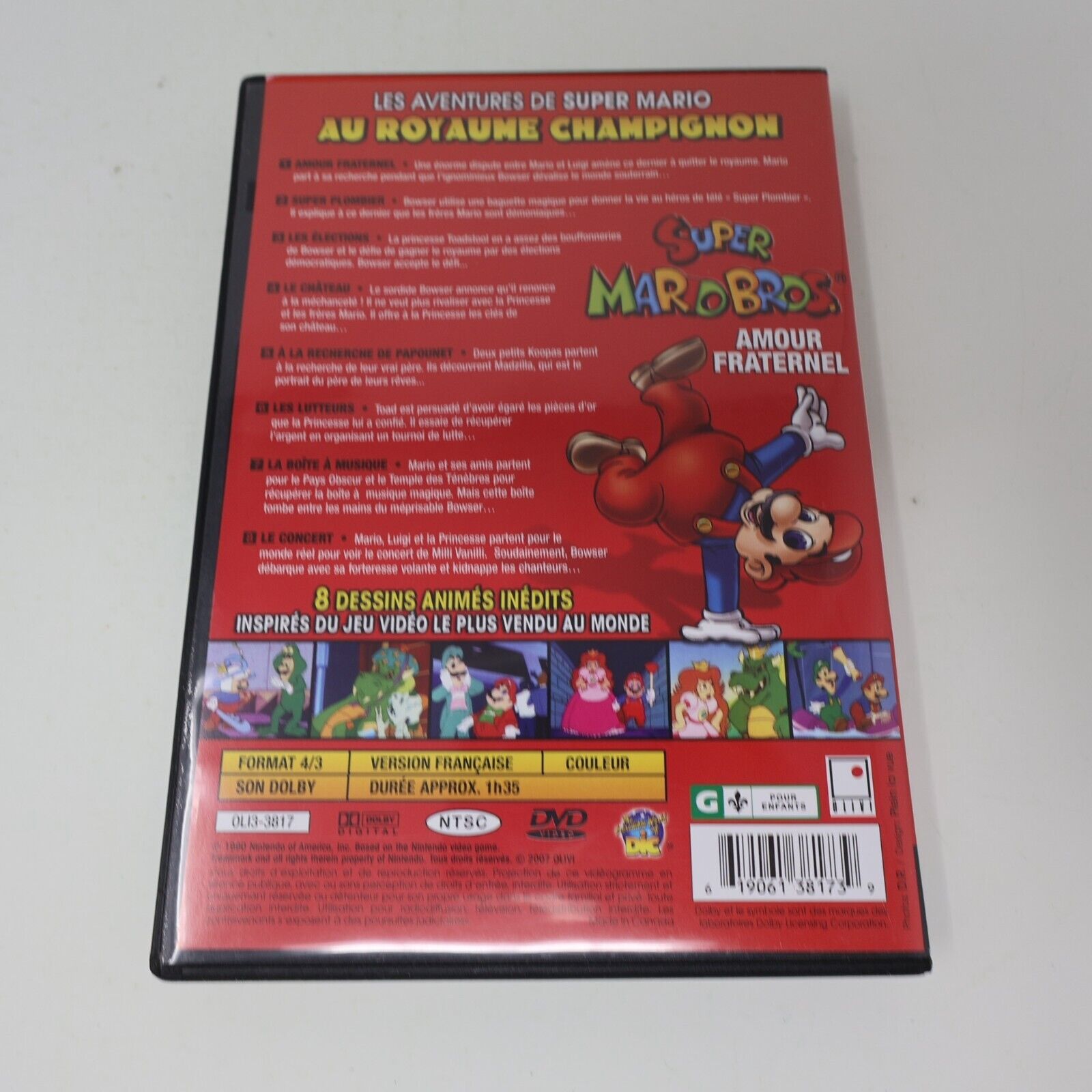 Super Mario Bros Amour Fraternel DVD 8 Épisodes Inédits Testé Région 1 Français