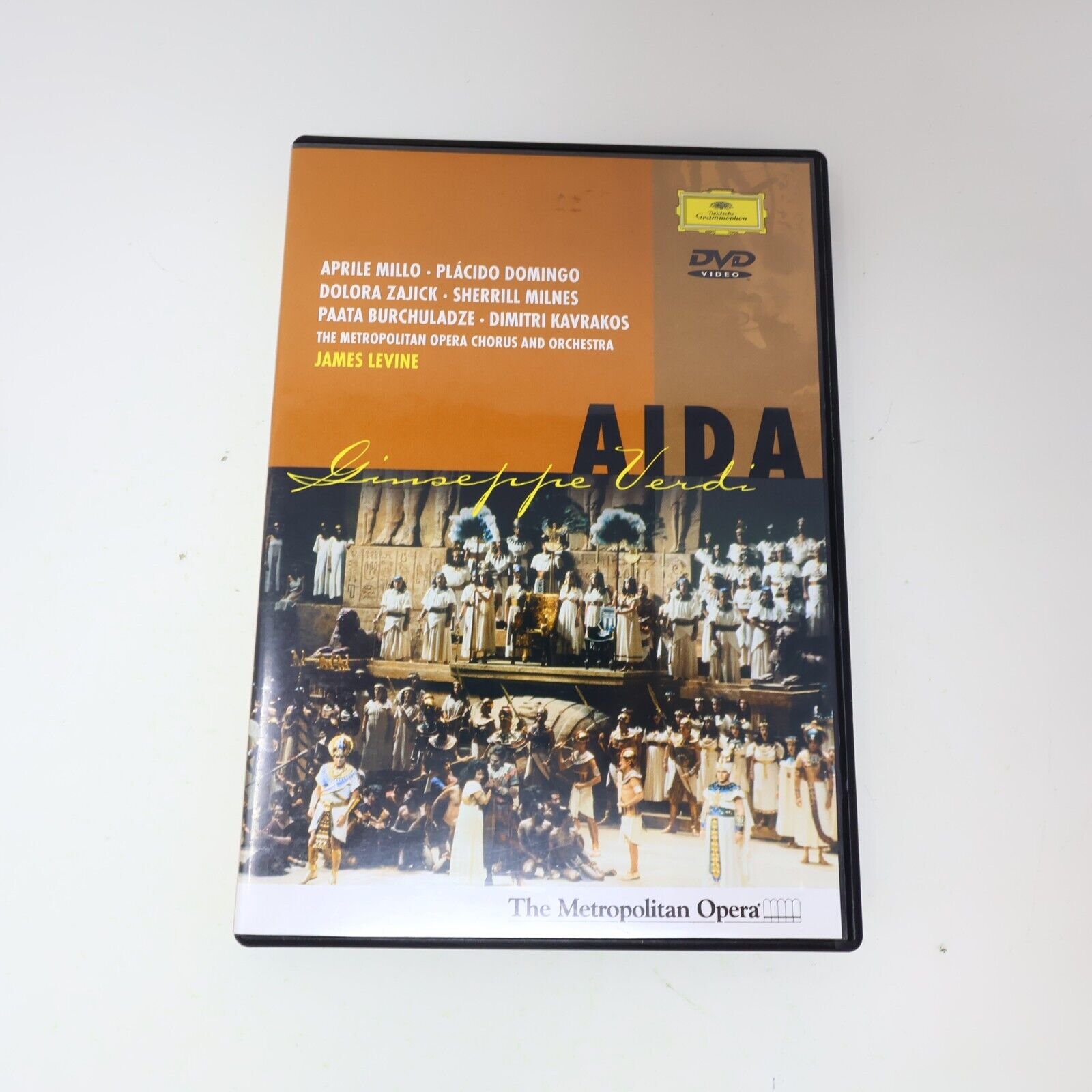 Giuseppe Verdi Aida DVD Metropolitan Opera James Levine Placido Domingo NTSC 4:3