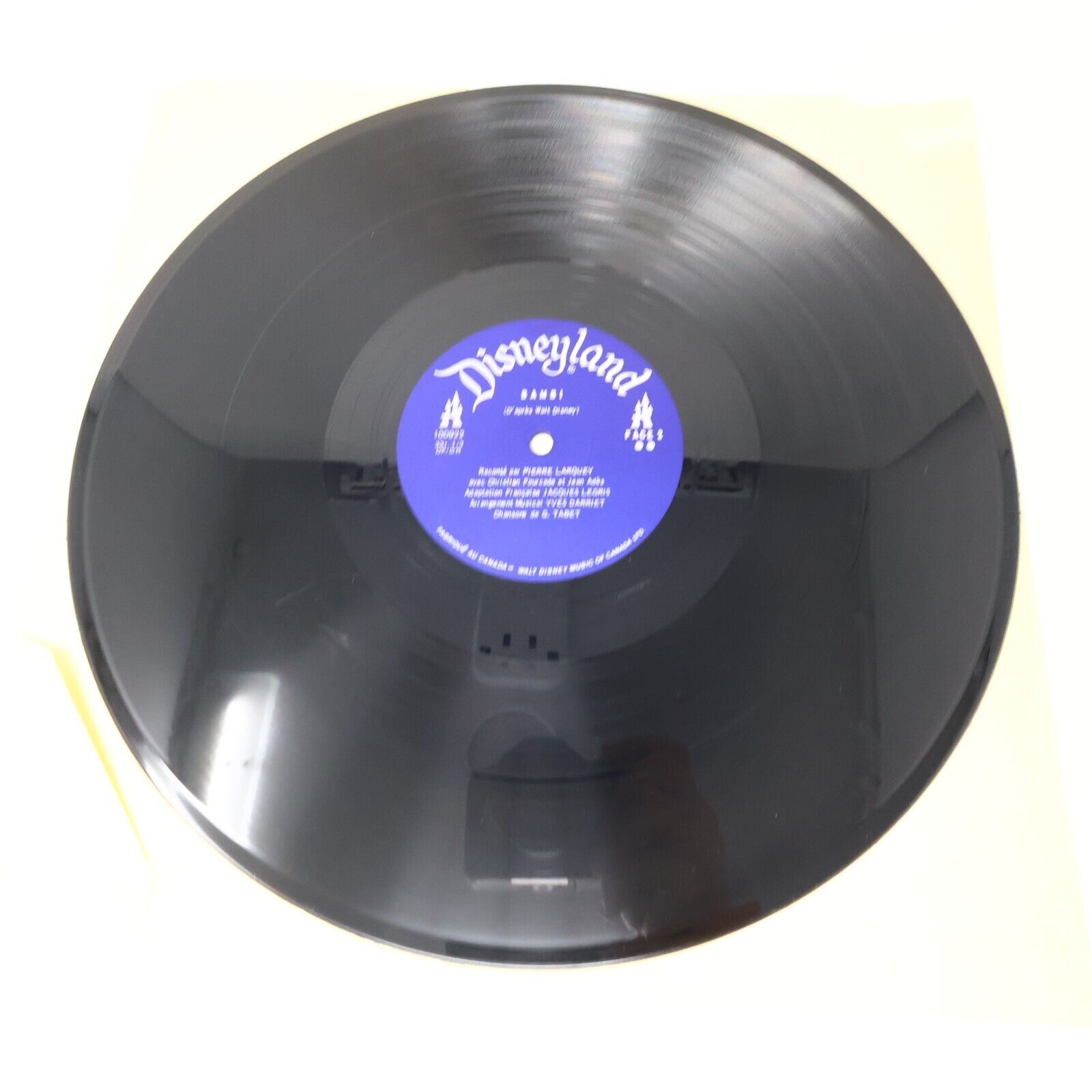 Walt Disney Bambi Raconté par Pierre Larquey LP Disque DF-1009 Français French