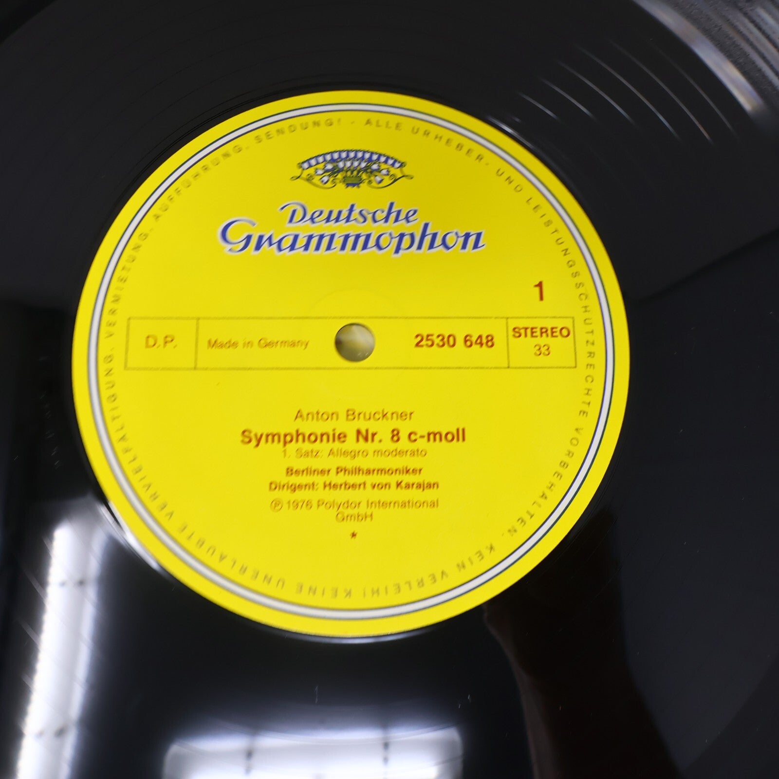 Herbert Von Karajan Anton Bruckner Symphonie #8 Berliner 2x LP Record 2707 085