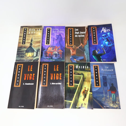 Patrick Senécal Thriller Horreur Lot 11 Livres Aliss Le Vide Oniria Français PB