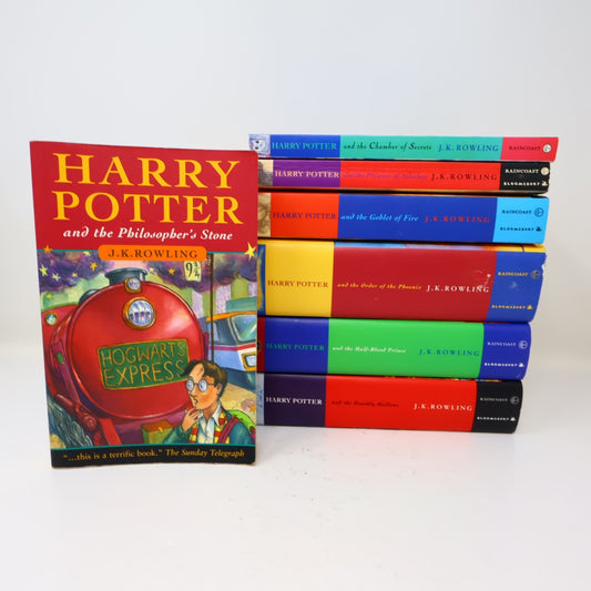 Harry Potter #1-7 Complete Set 7 Books Lot Raincoast/Bloomsbury Rowling PB & HC