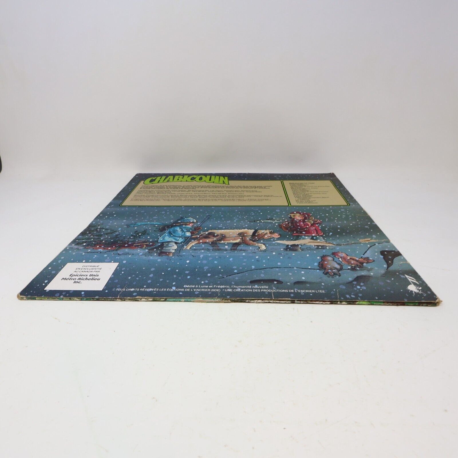 Chabicouin + À la Ferme Lot 2 Disques LP Enfants Français Kébec Disque L'Encrier