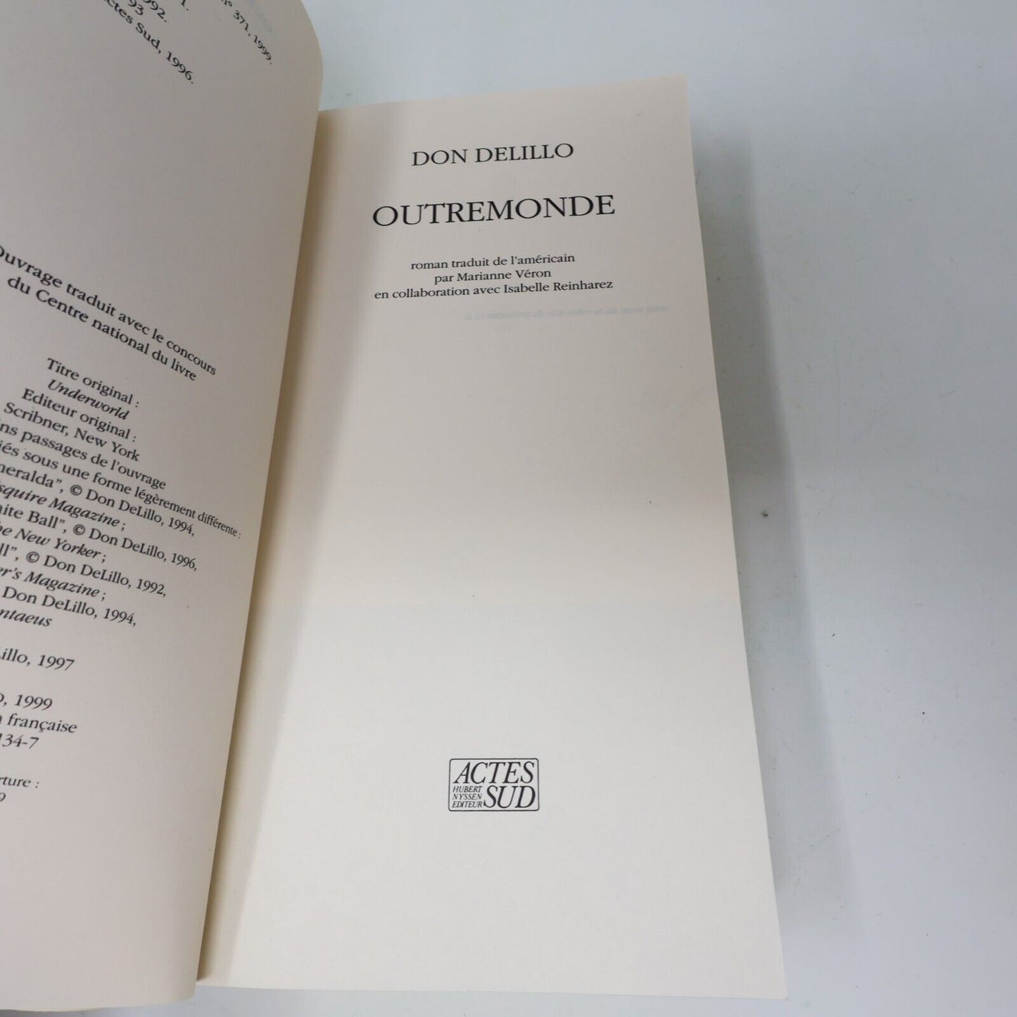 Don Delillo Outremonde L'Étoile de Ratner Chien Galeux Lot 4 Livres Roman French
