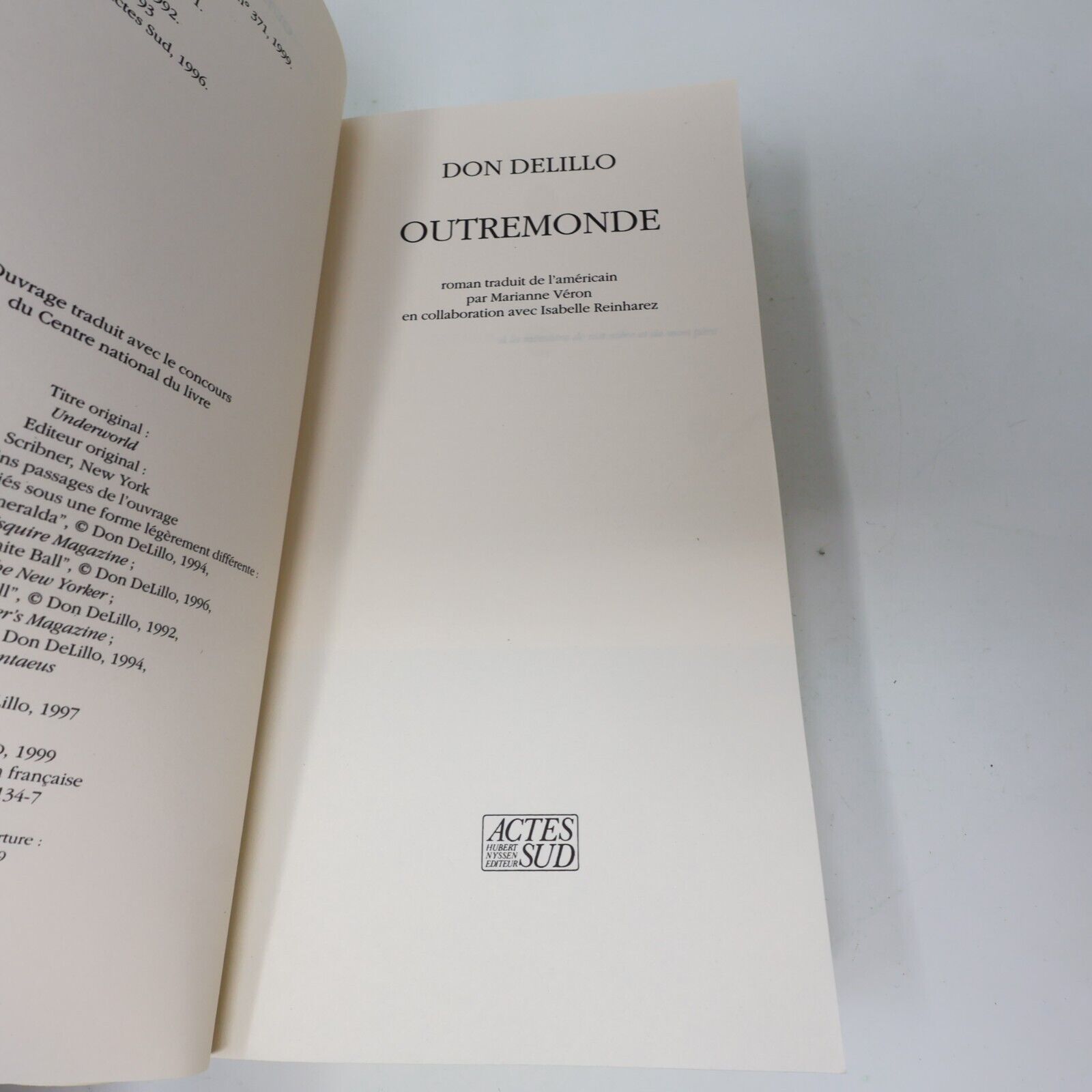 Don Delillo Outremonde L'Étoile de Ratner Chien Galeux Lot 4 Livres Roman French