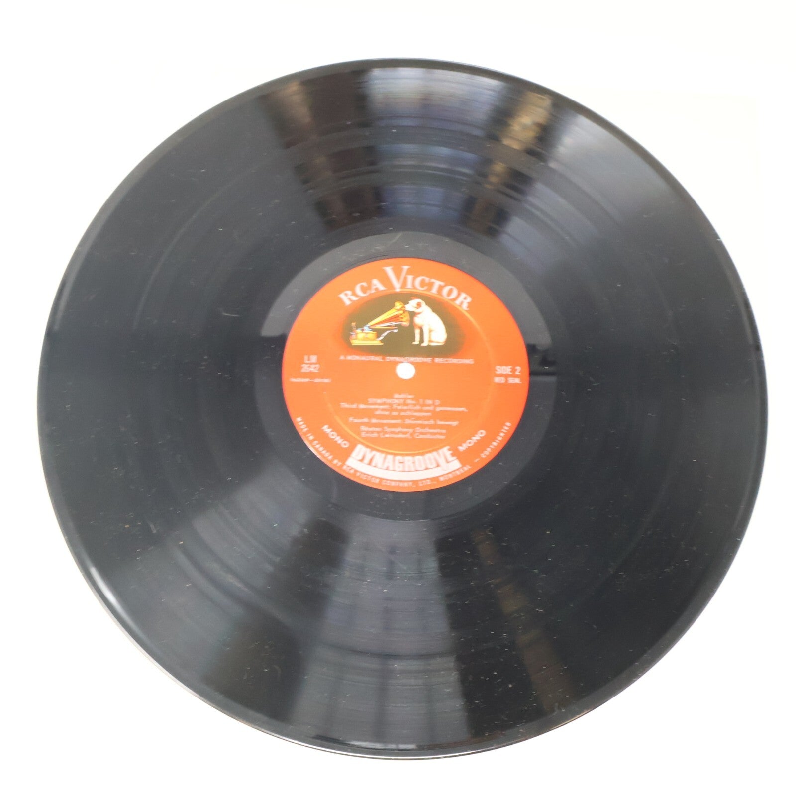 Mahler Boston Symphony Orchestra Erich Leinsdorf Symphony 1 Record LM-2642 Mono