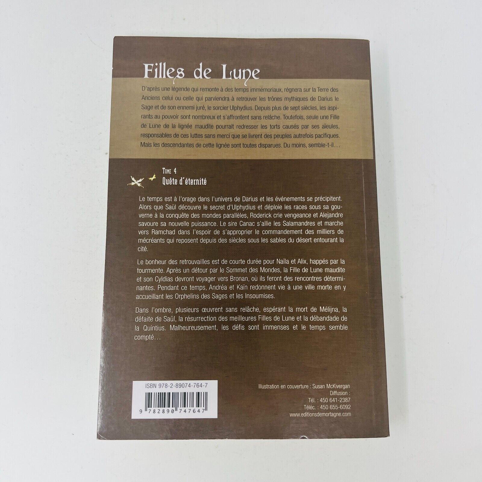 2010 Filles de Lune #4 Quête D'éternité de Elisabeth Tremblay Fantasy Français