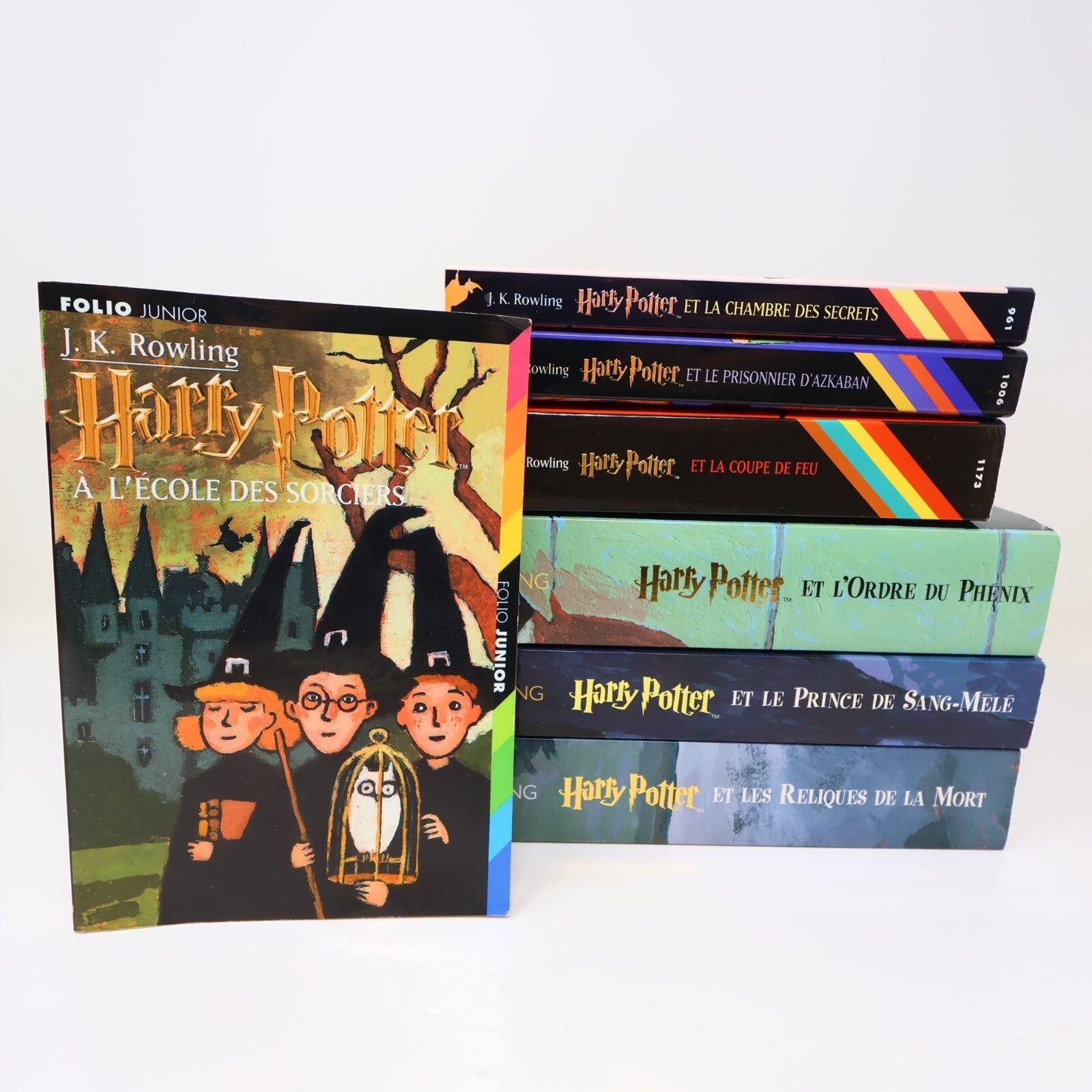Harry Potter #1-7 Folio Junior Série Complète Lot 7 Livres J.K. Rowling Français
