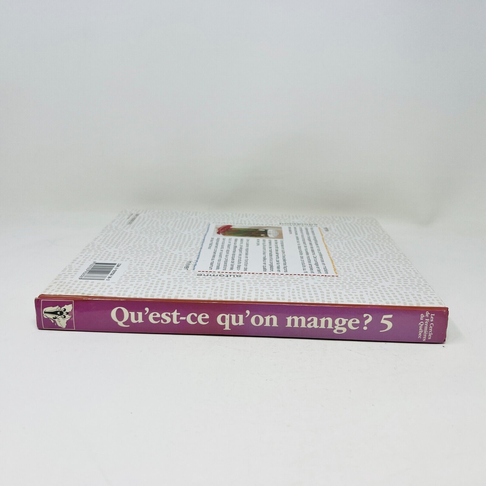 2000 Qu'est-ce qu'on Mange? #5 Cuisine Recettes Cercles Fermières du Québec HC