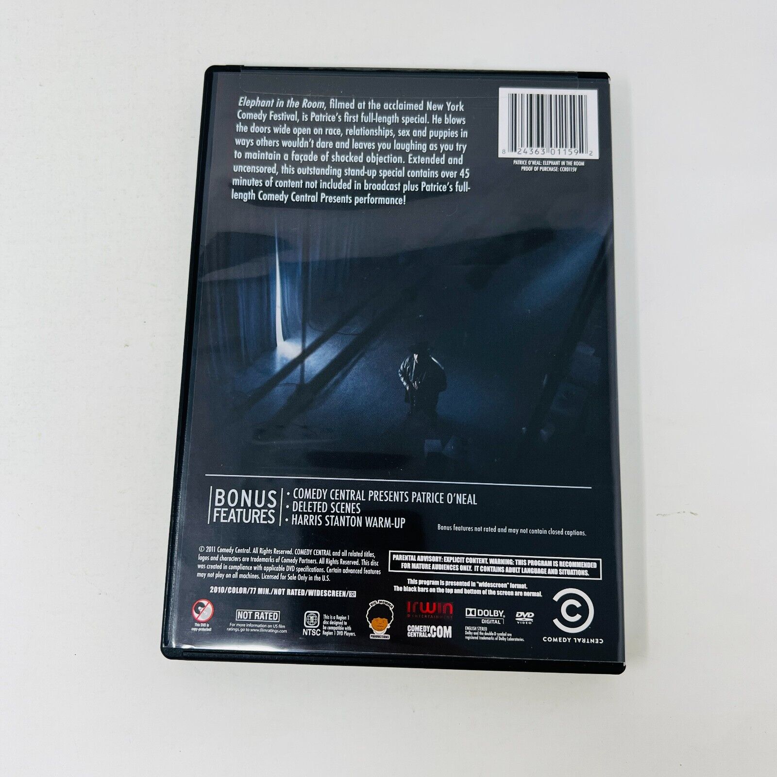 2011 Patrice O'Neal Elephant in the Room DVD Tested Region 1 Stand Up Comedy