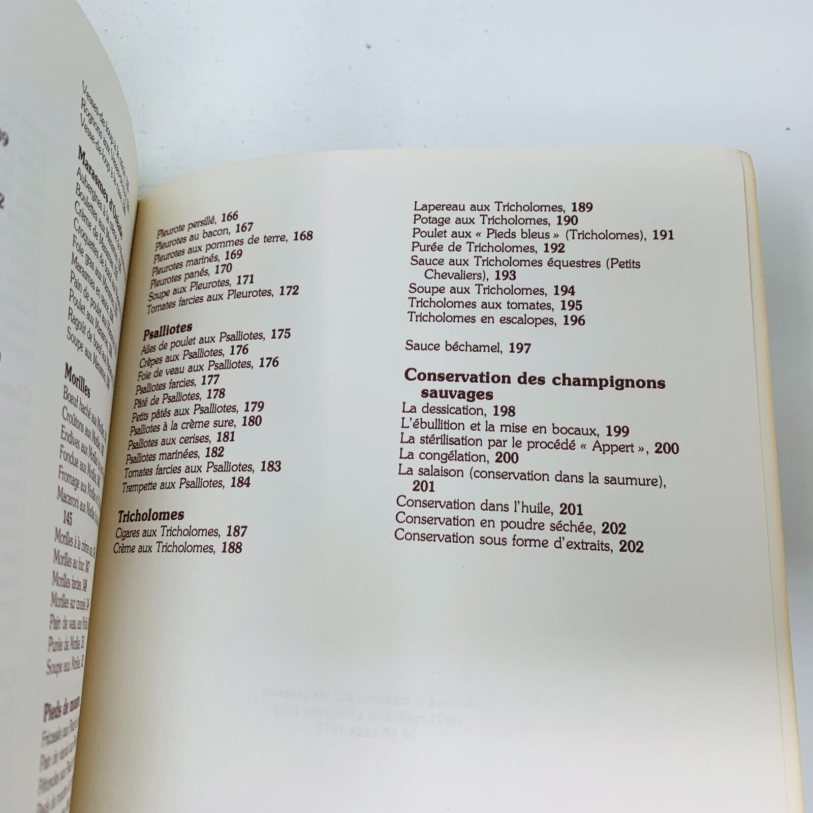 1978 Comment Apprêter les Champignons Sauvages Recettes Tante Cécile Bordeleau