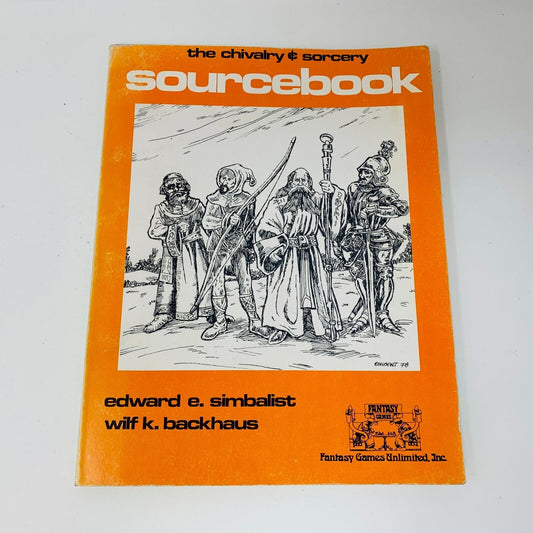 1978 The Chivalry & Sorcery Sourcebook RPG FGU Edward Simbalist & Wilf Backhaus