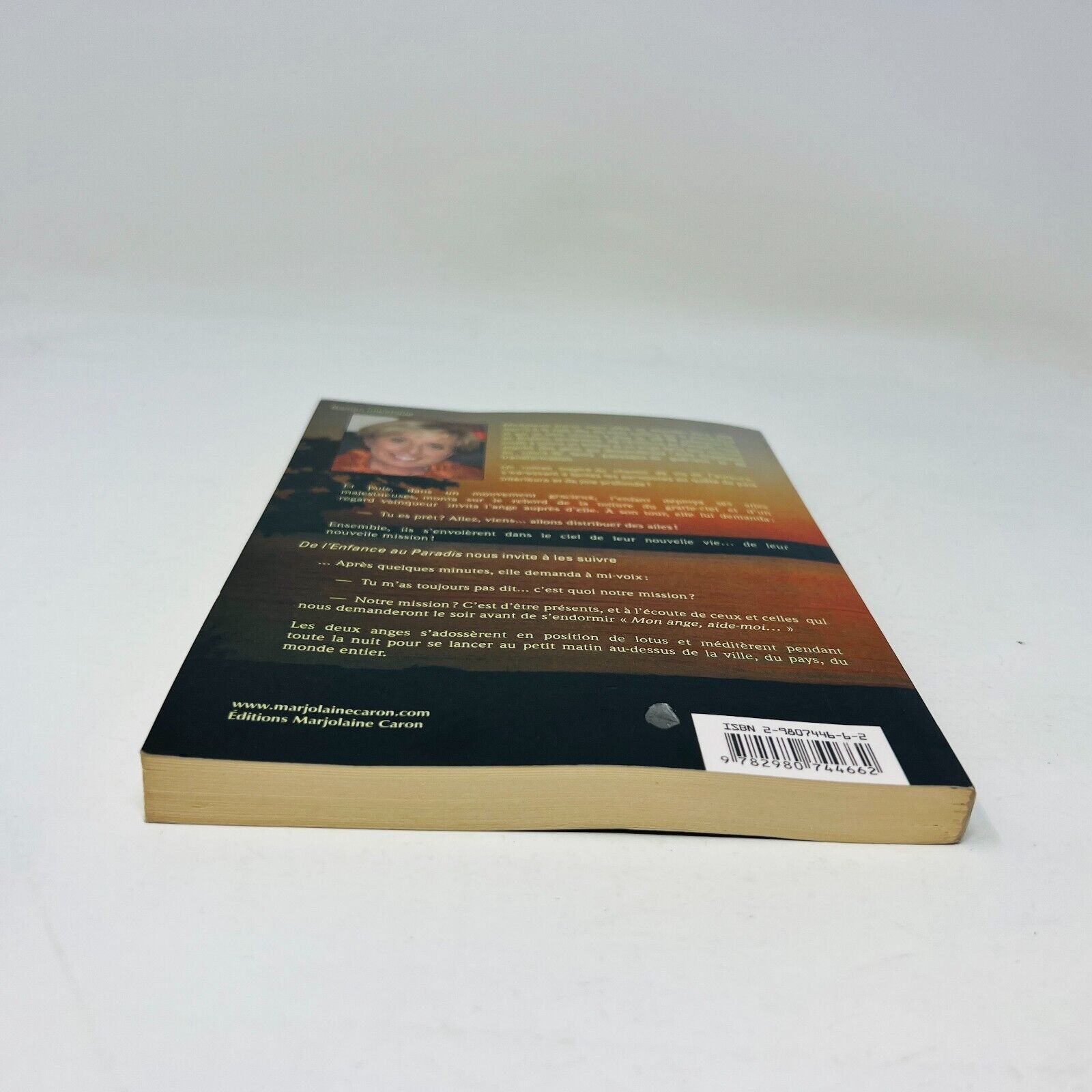 2012 De l'Enfance au Paradis de Marjolaine Caron Ange Enfant Français Paperback