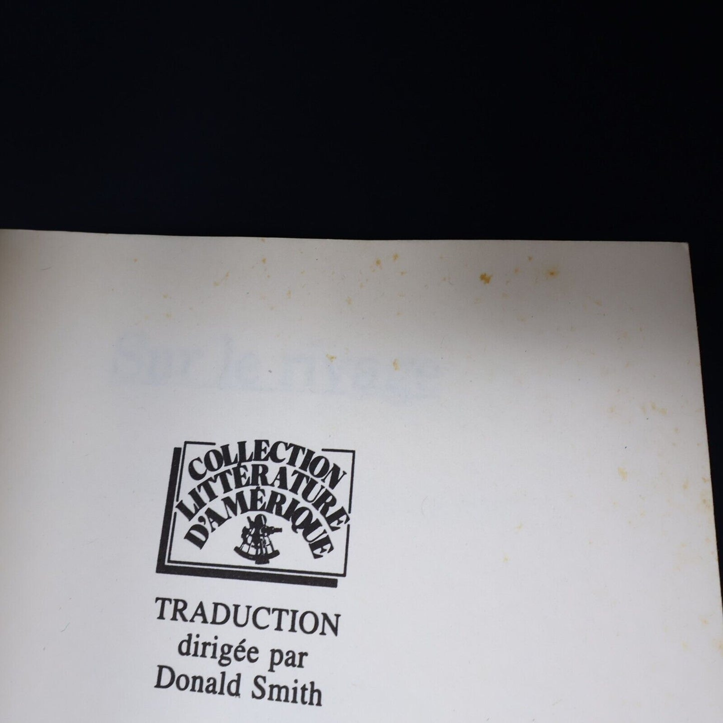 1990 Sur le Rivage de Lucy Maud Montgomery Roman Québec Amérique Français Livre