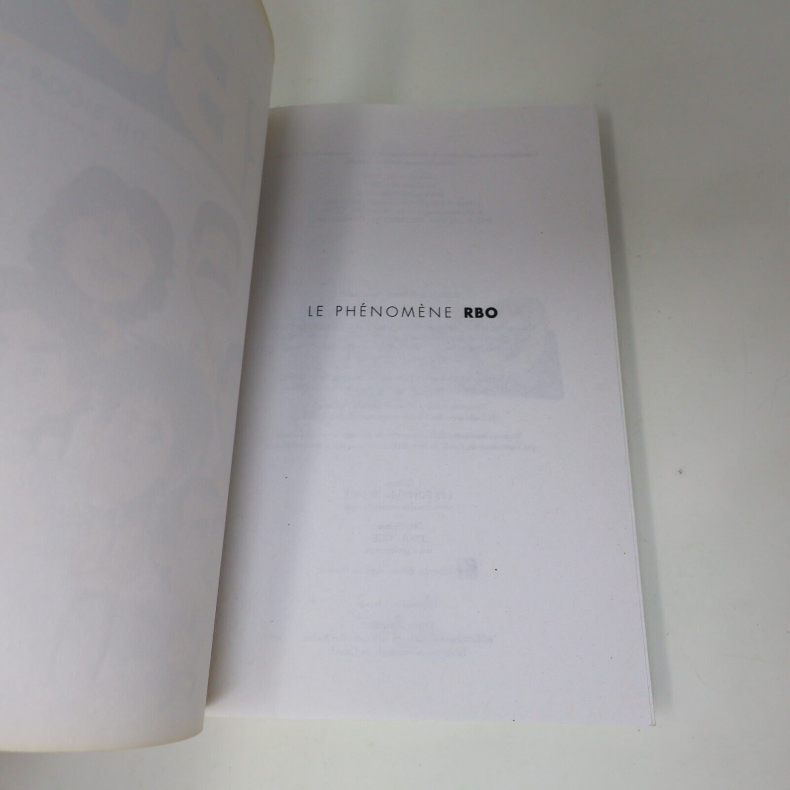 2009 Le Phénomène RBO Ceci n'est Pas the Biographie Rock et Belles Oreilles PB