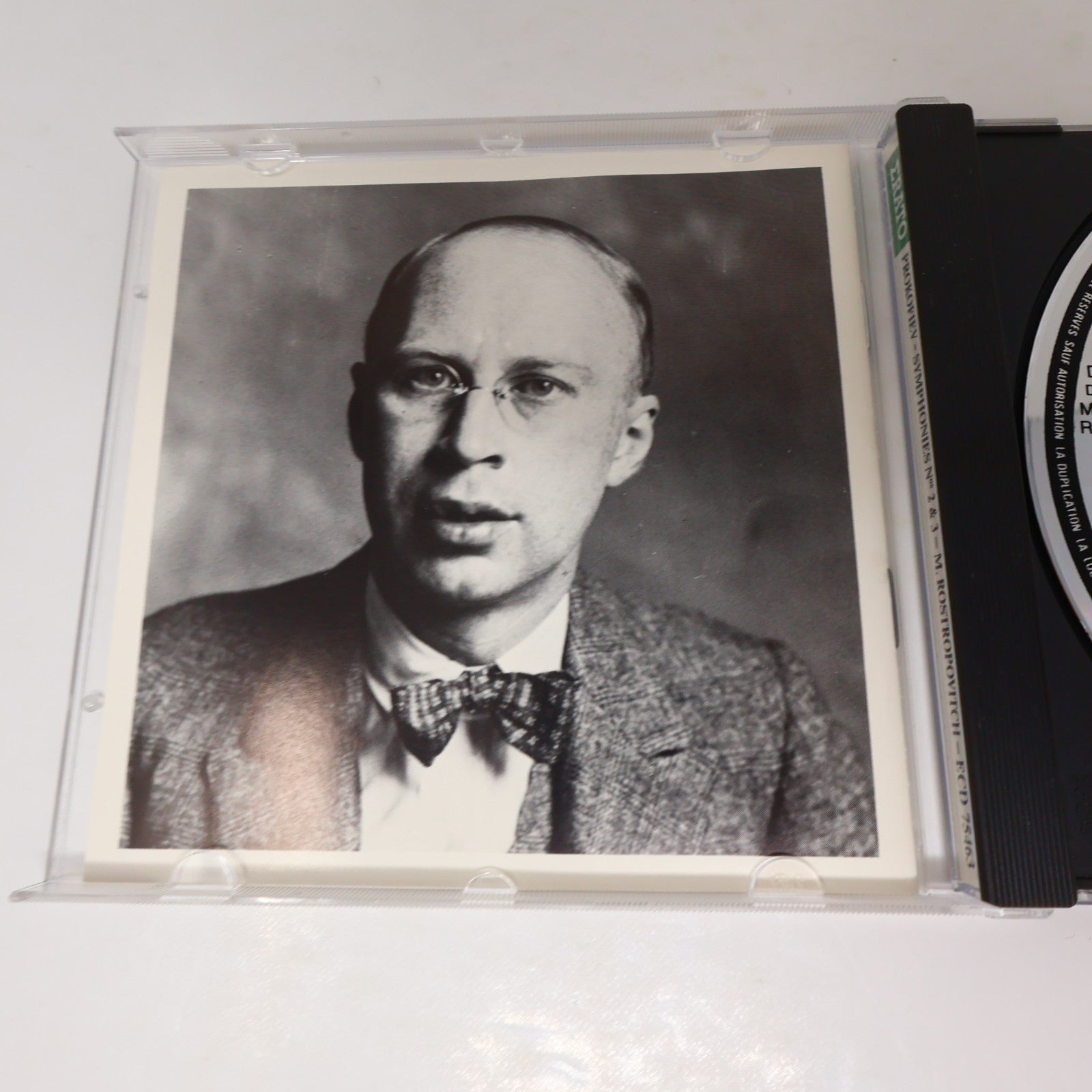 Prokofiev Symphonies N° 2 Op. 40 - N° 3 Op. 44 CD Mstislav Rostropovich Erato