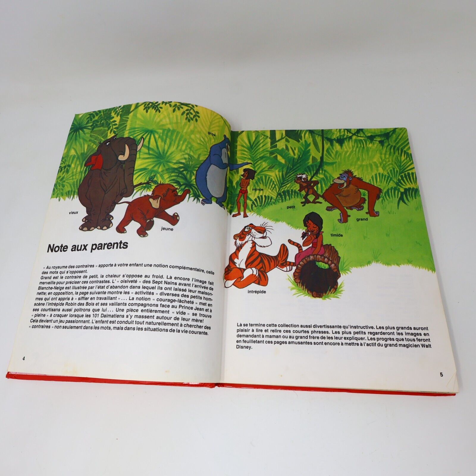 1979 Au Royaume des Noms Verbes Adjectifs Contraires Disney Lot 4 Livres Enfants