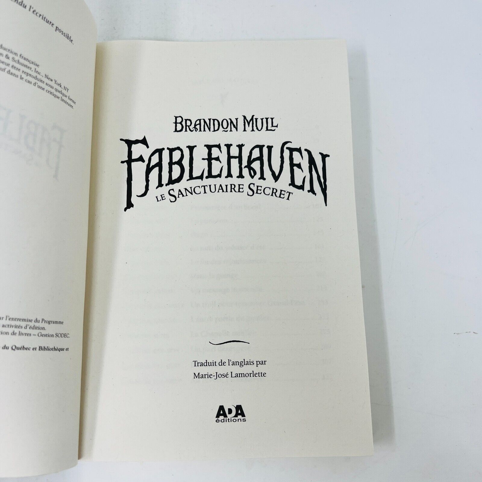 5x Fablehaven Série Complète Ada de Brandon Mull en Français Sanctuaire Secret