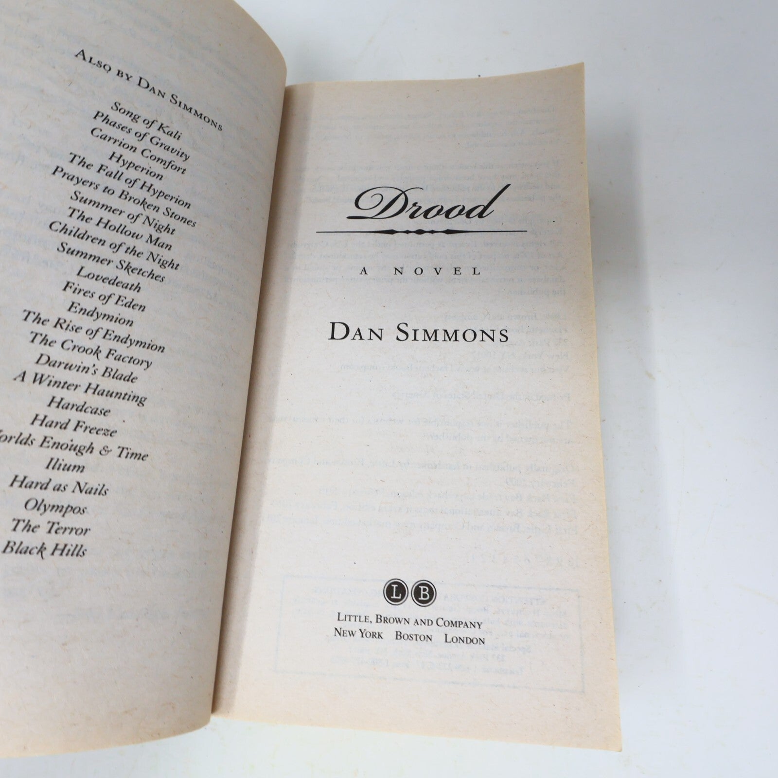2011 Drood Dan Simmons Little Brown Historical Fiction Horror Thriller 1st Print