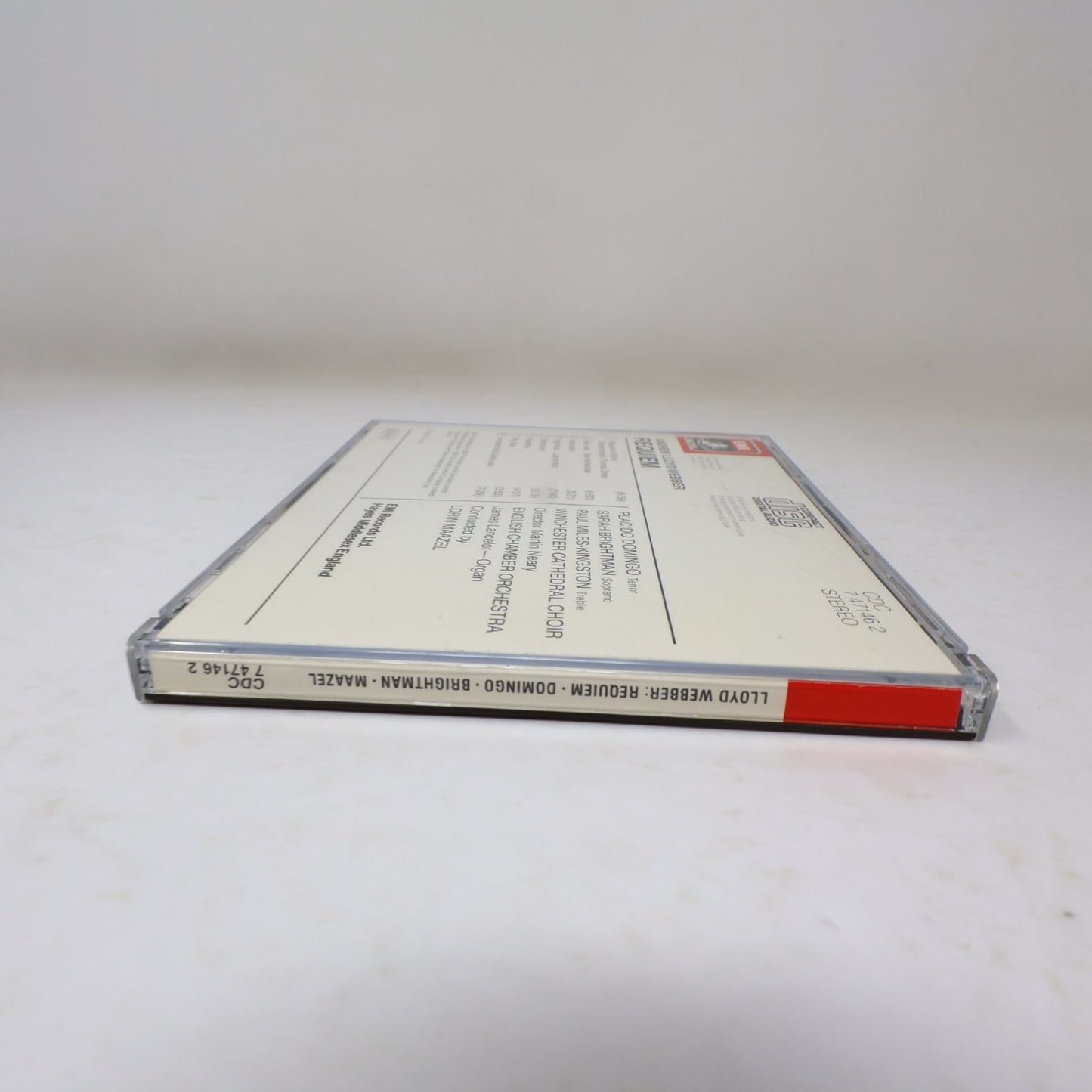 Andrew Lloyd Webber Requiem CD 1985 EMI Classical Lorin Maazel Placido Domingo