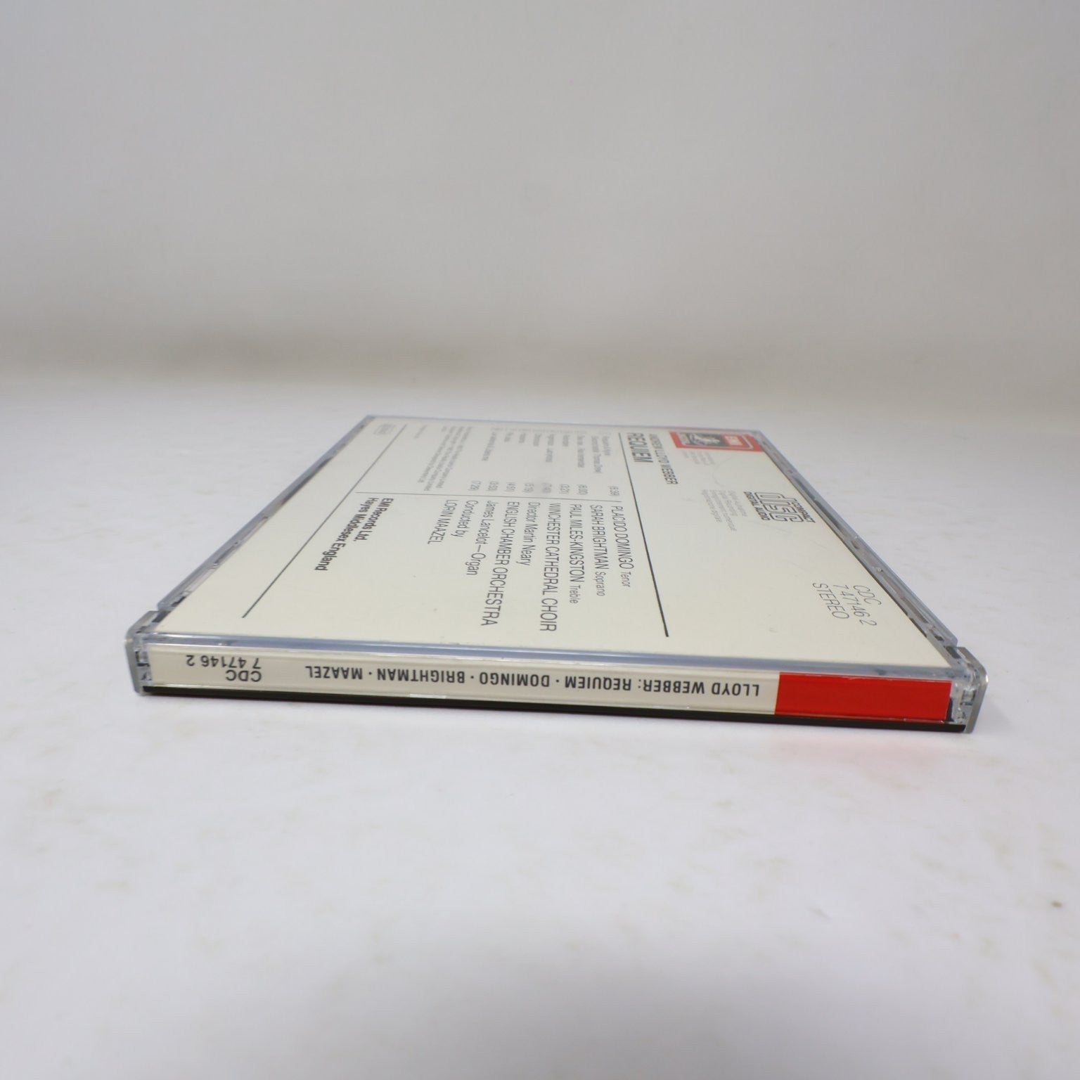 Andrew Lloyd Webber Requiem CD 1985 EMI Classical Lorin Maazel Placido Domingo