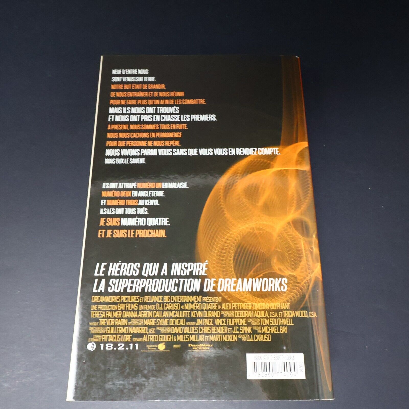 2011 Les Héritiers de Lorien #1 Numéro Quatre de Pittacus Lore Science-Fiction