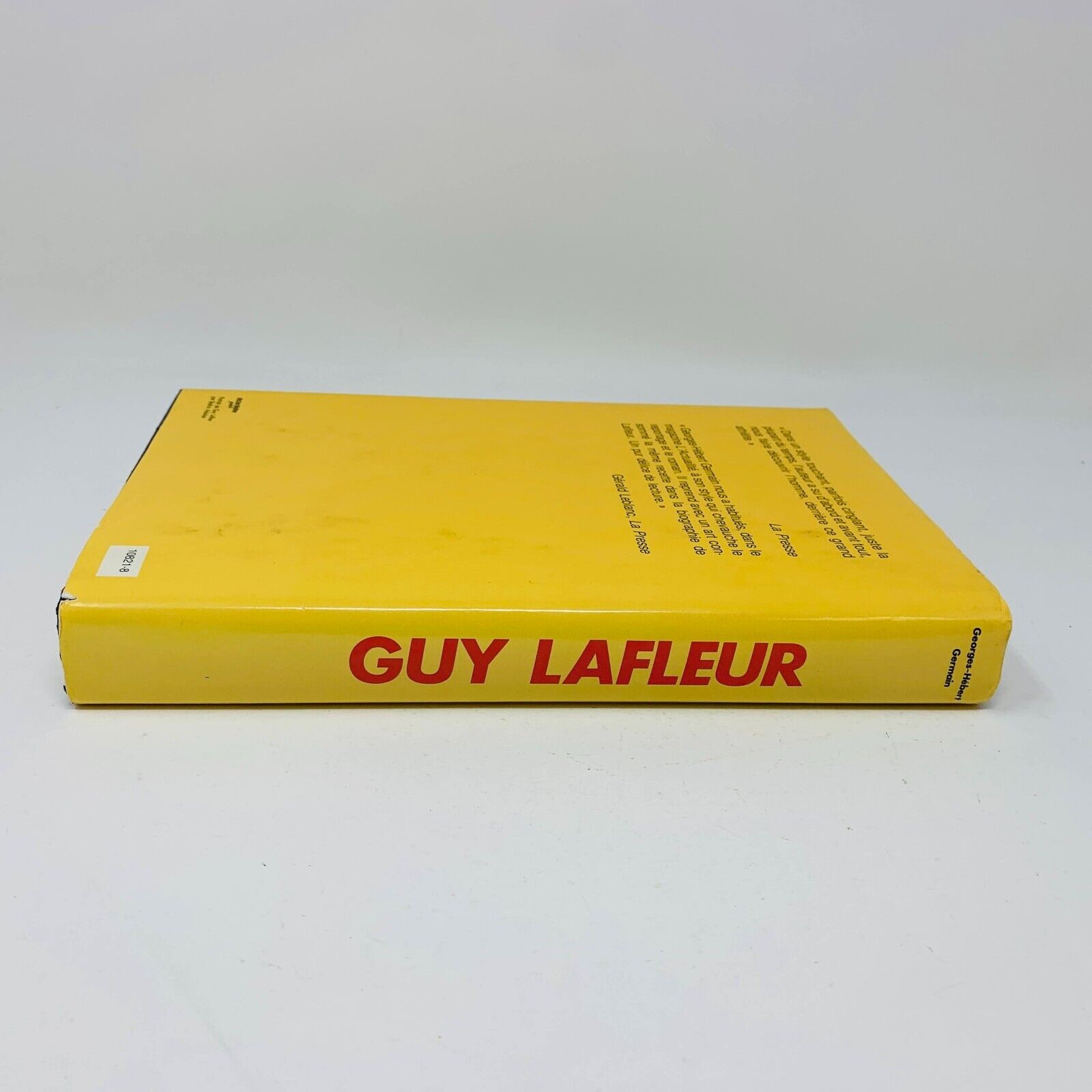 Guy Lafleur L'Ombre et la Lumière Georges-Hébert Germain Couverture Rigide 1990s