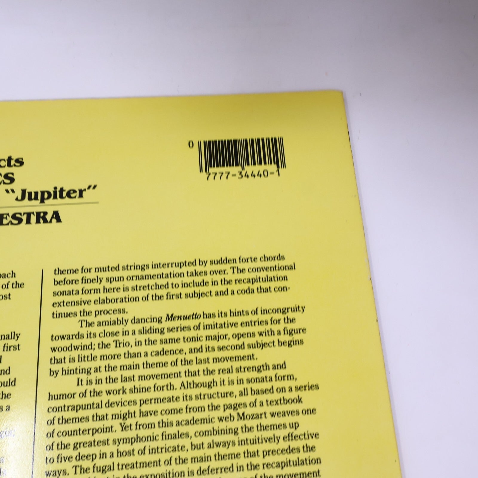Jeffrey Tate English Chamber Orchestra Mozart Symphony 40-41 LP Record AE-344440