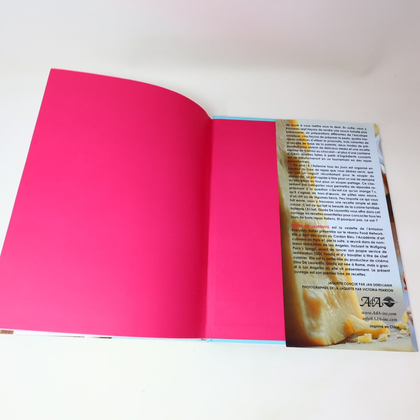 2006 A l'Italienne Tous les Jours 125 Recettes de Giada De Laurentiis Cuisine HC