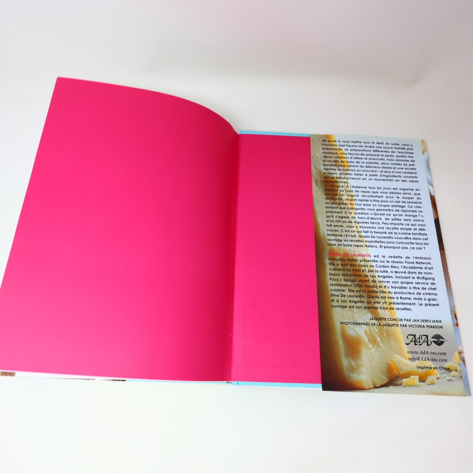 2006 A l'Italienne Tous les Jours 125 Recettes de Giada De Laurentiis Cuisine HC