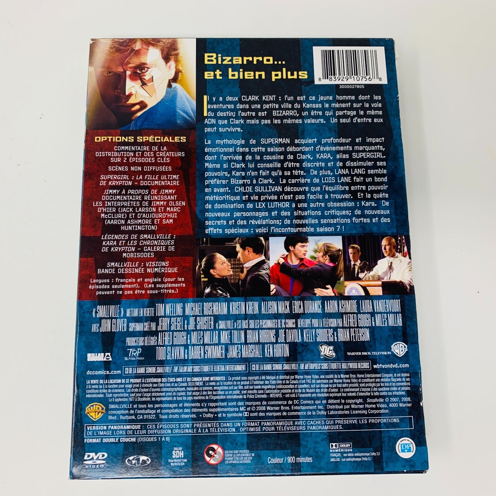 2009 Smallville L'Intégrale de la Septième Saison DVD Testé en Français Region 1