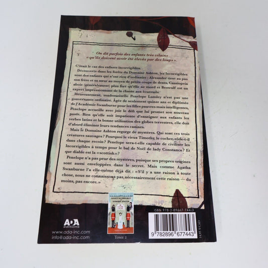 2012 Le Hurlement Mysterieux Maryrose Wood Ada Français Paperback Enfants Ados