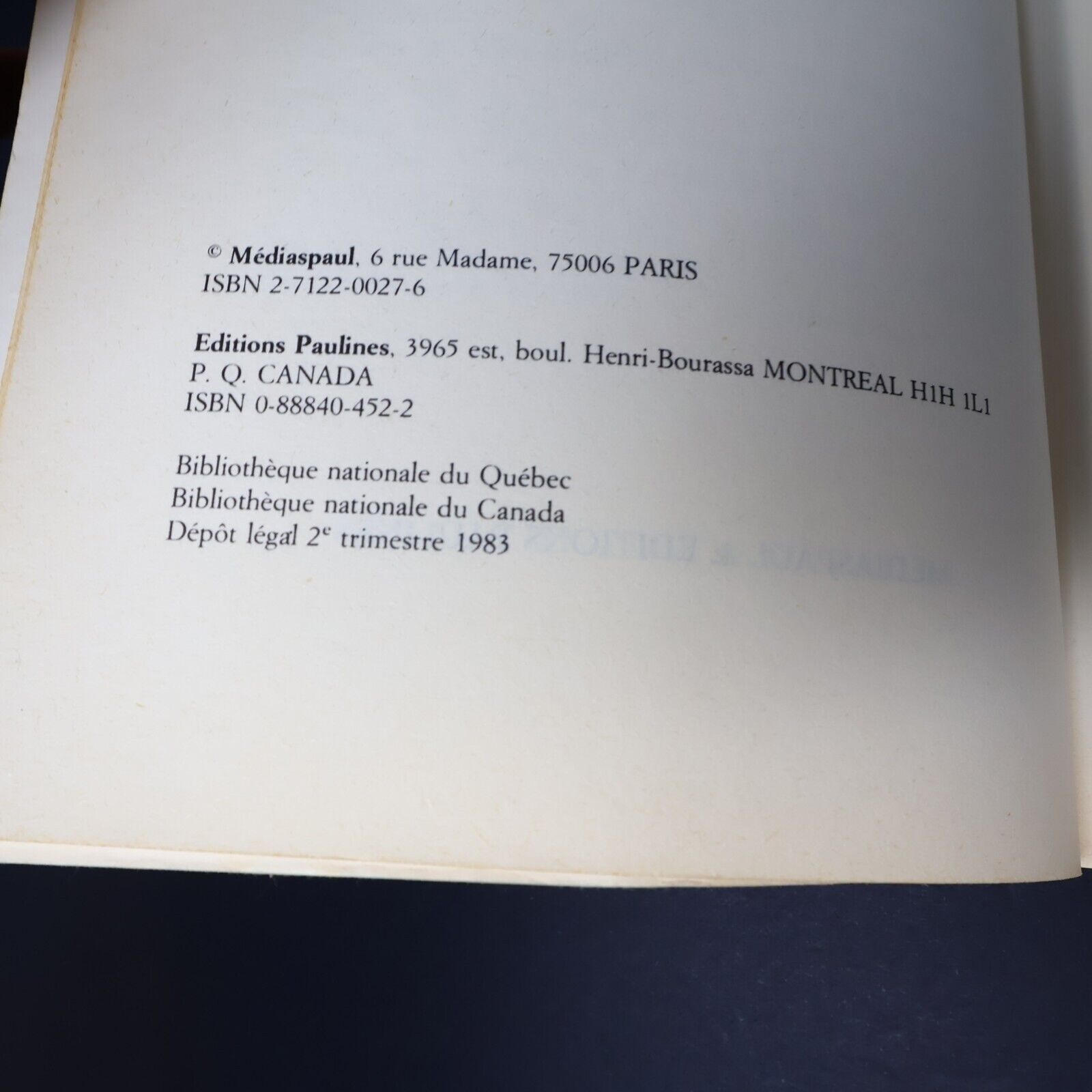 1983 Quand le Seigneur Parle au Cœur Carnets Spirituels Inédits Paperback PB 80s