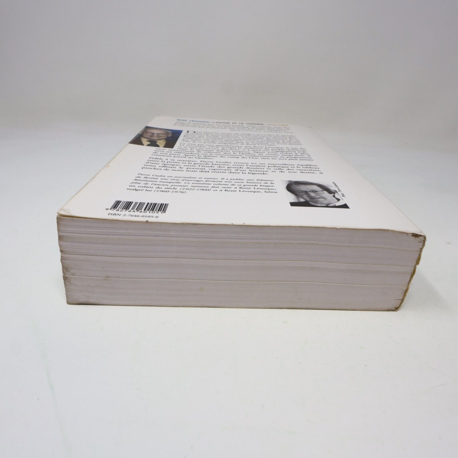 2001 René Lévesque L'Espoir et le Chagrin #3 de Pierre Godin Boréal Biographie