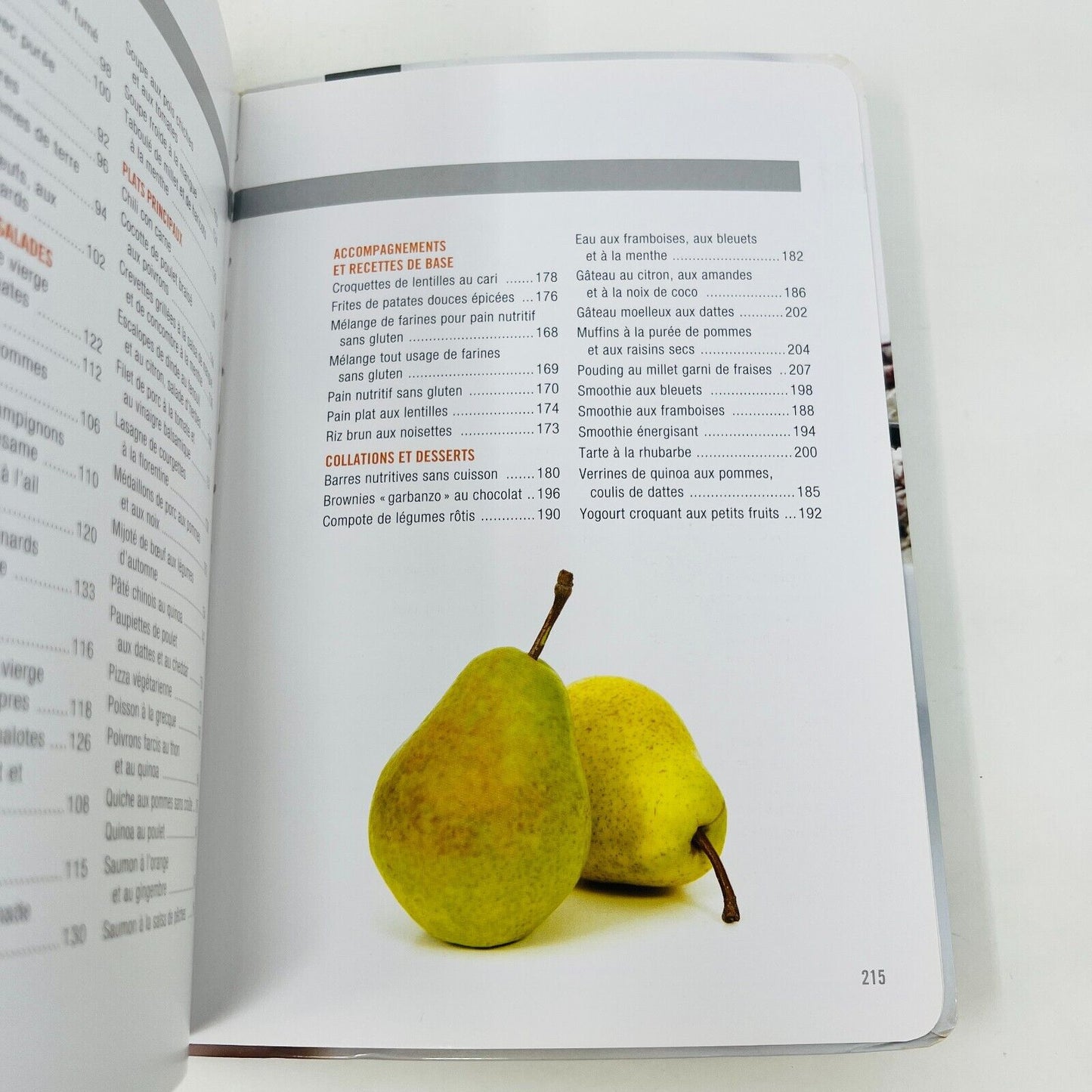 Lot de 2 Livres de Recettes Sans Gluten 21 Jours de Menus/Grand Livre Français