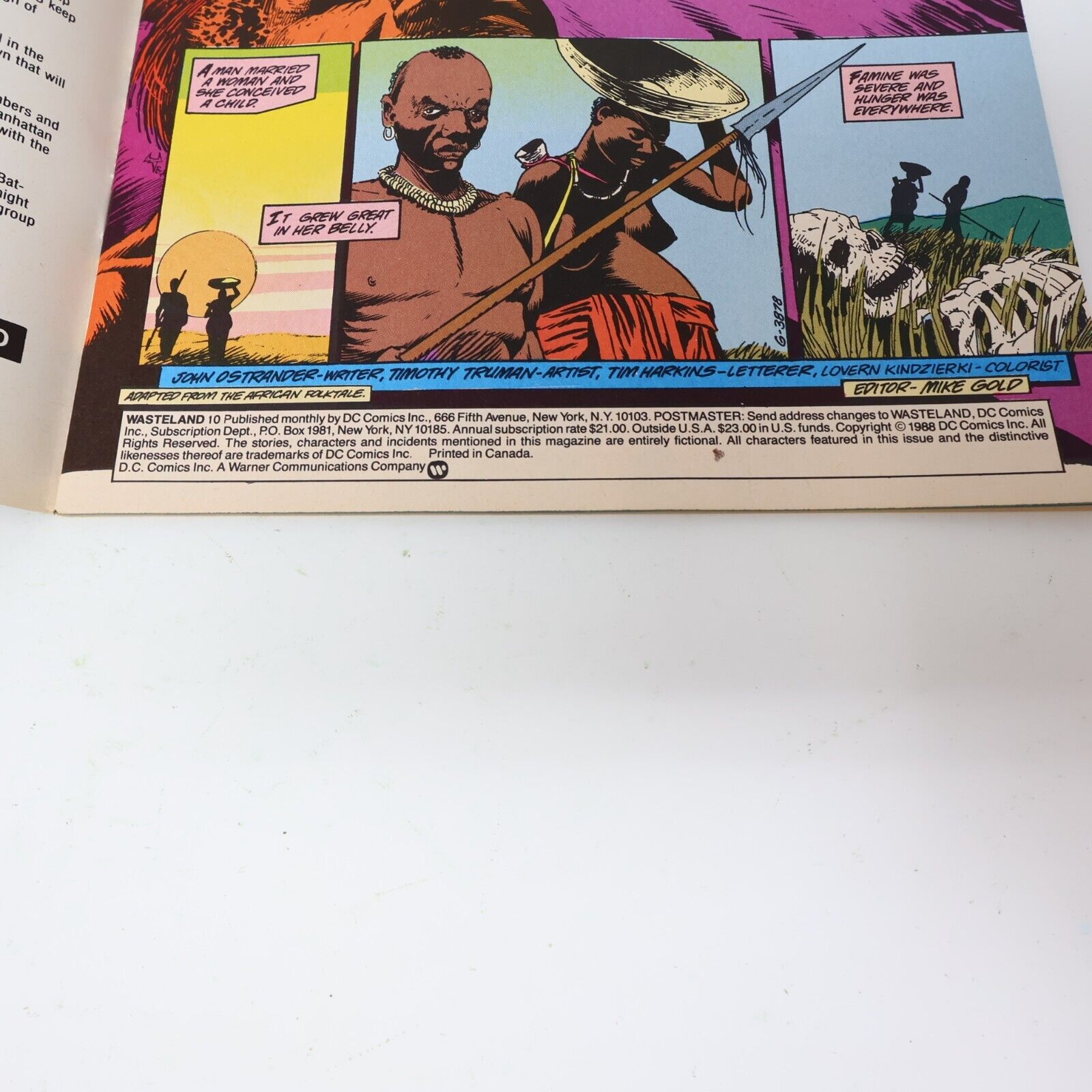 Lot 2 Comics Wasteland #6, 10 Del Close/John Ostrander/David Lloyd DC 1980s
