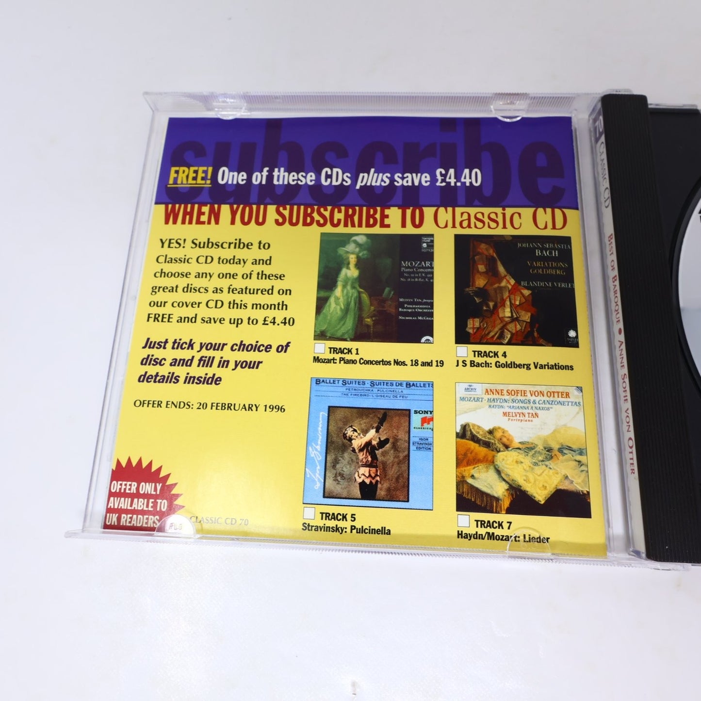 Anne Sofie von Otter Sings Haydn/Melvin Tan Best of Baroque CD 1996 Classical