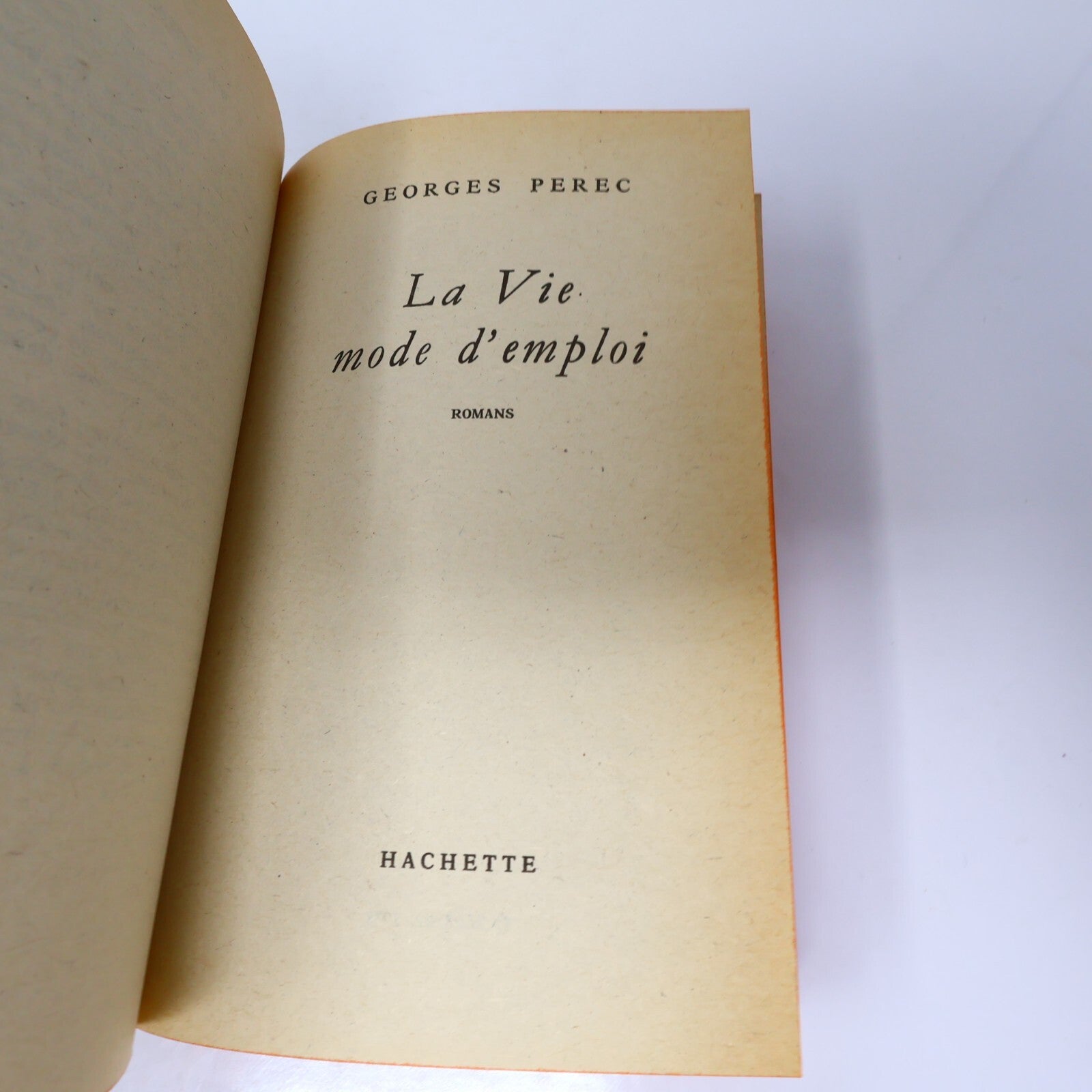 La Vie Mode d'Emploi Georges Perec Poche 1980 Littérature Française Roman France